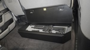 Ford F-250 Super Duty Underseat Lockbox - Rear - Tuffy Products - 2/3 Length with Keyed Lock - `17-`24